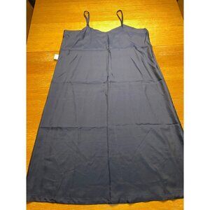 Womens Navy. Blue Slip Dress